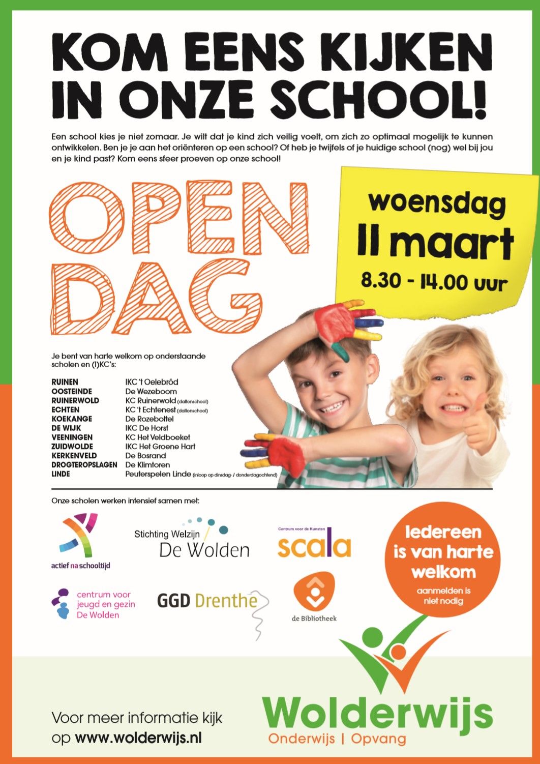 Open dag 11 maart
